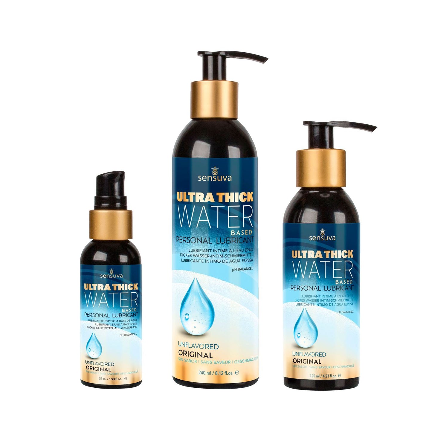 Sensuva - Ultra Þykkt Vatnsuppleysanlegt Sleipiefni