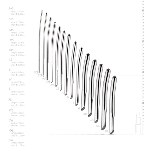 Penis Plug Set - 14 stykki