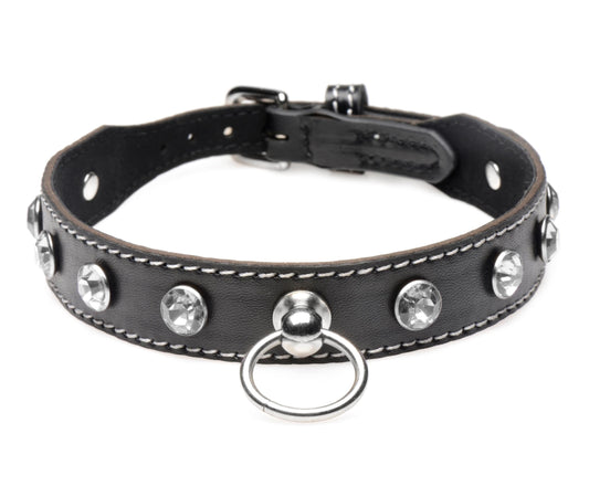 Rhinestone Choker með O-hring