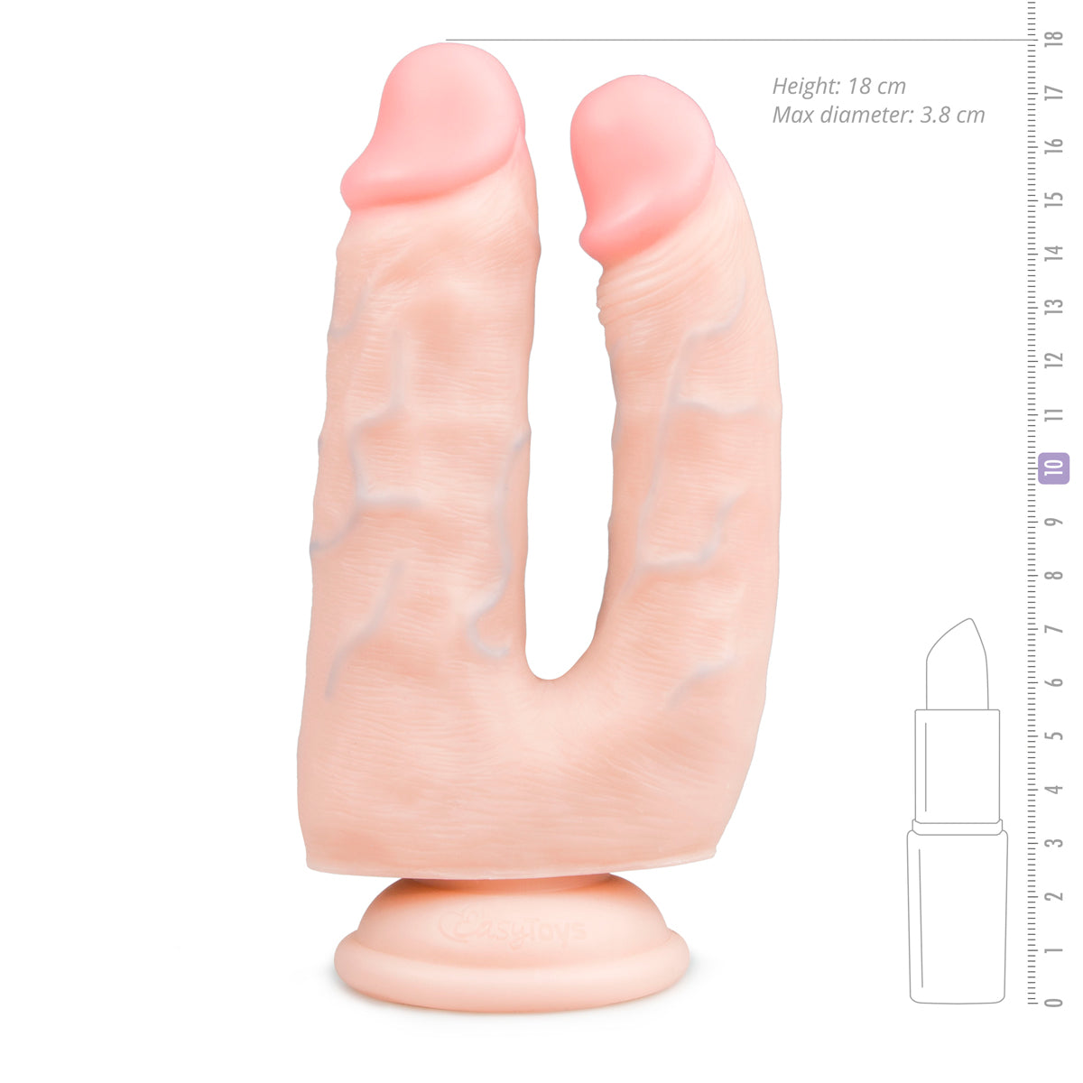 Tvöfaldur Dildó - 18cm