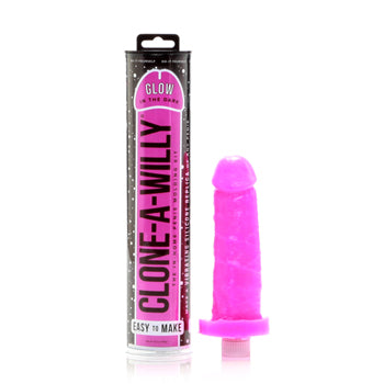 Clone-A-Willy - Neon bleikur (Glow in the Dark)