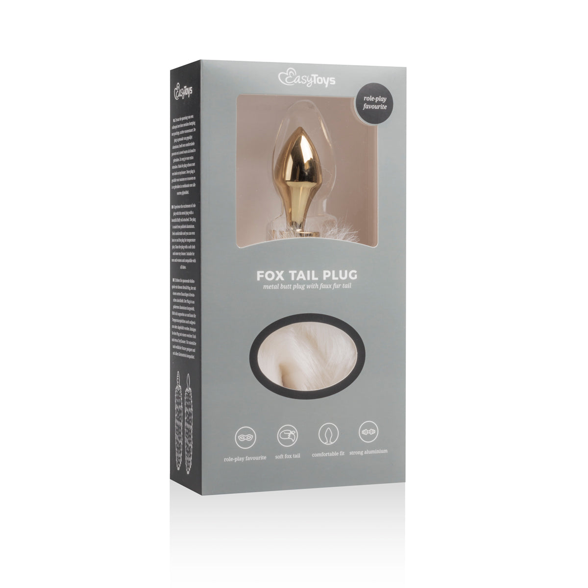 Fox Tail Buttplug - Hvítt