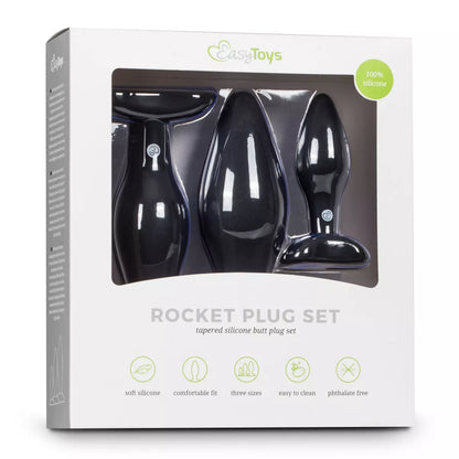 Sílikon Buttplug Sett