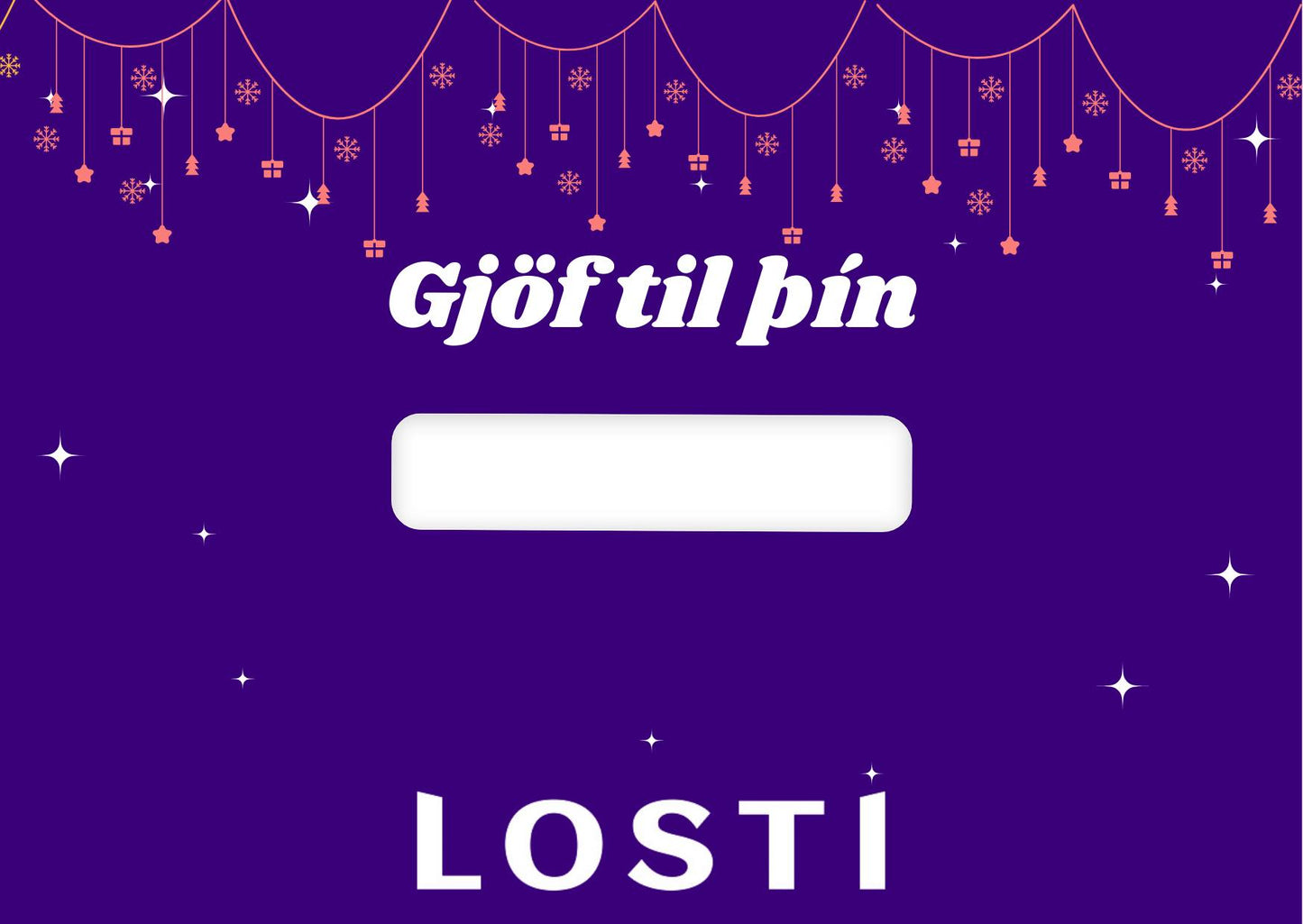 Jóla gjafabréf / Holiday Gift Card