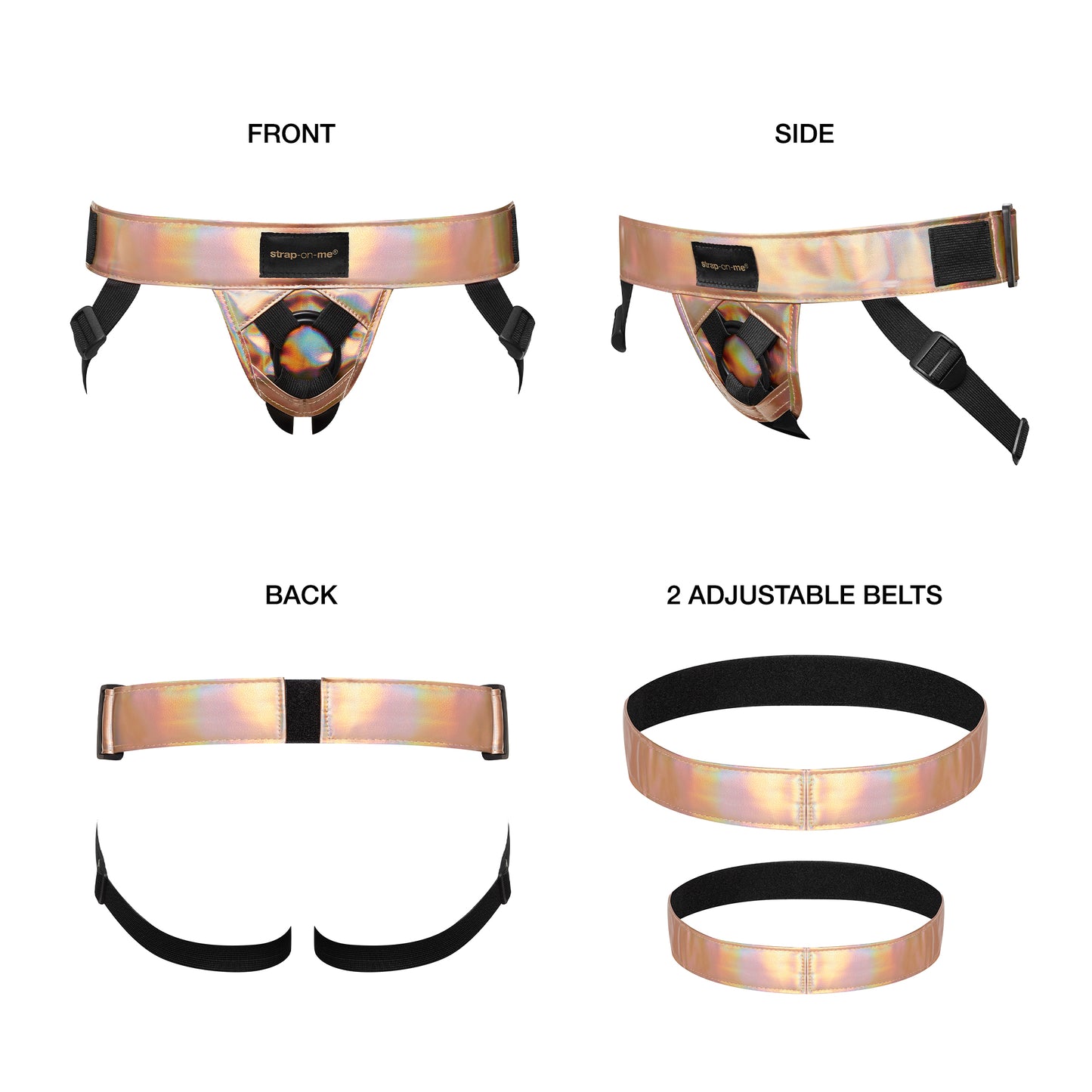 Curious leðurlíkis harness
