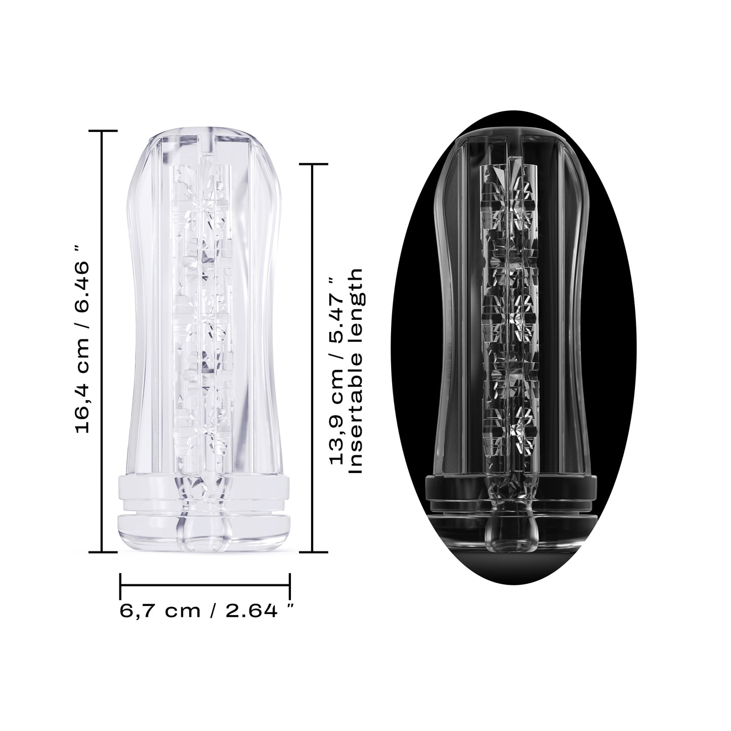 Deep Blow glær múffa