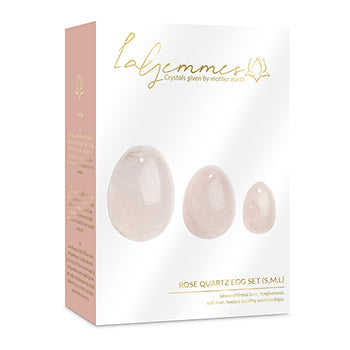Yoni Egg Sett Rose Quartz