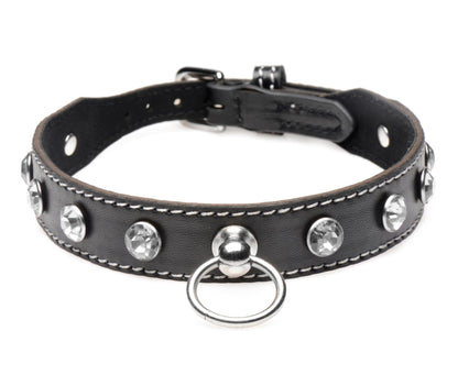 Rhinestone Choker með O-hring