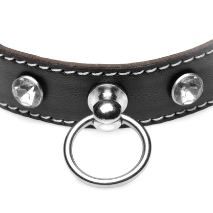 Rhinestone Choker með O-hring