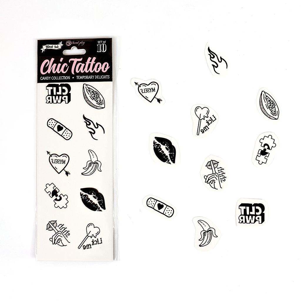 Temporary Tattoo - 10 stk.