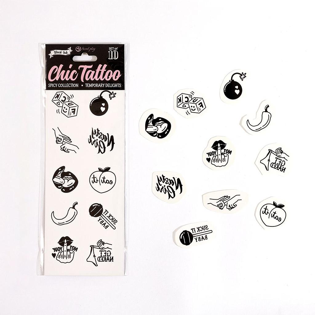 Temporary Tattoo - 10 stk.