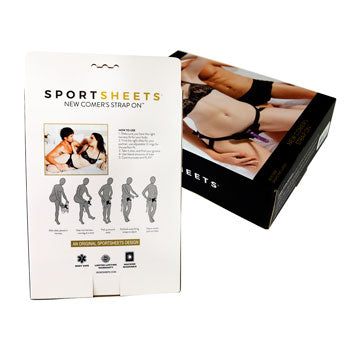 Menage-a-trois strap-on belti með gervilim - Sportsheets