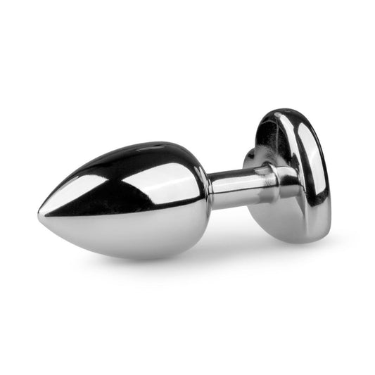 Metal Butt Plug Heart Crystal