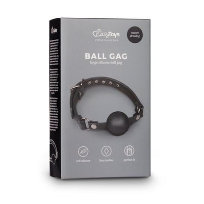 Ball gag með stórum sílikon bolta