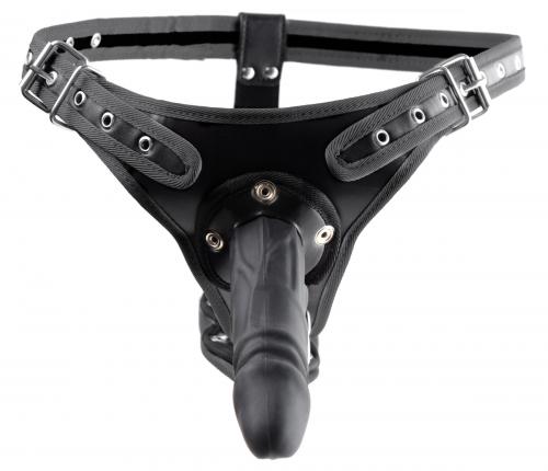 Double penetration strap-on harness