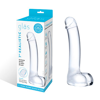 Gler dildó - 18 cm