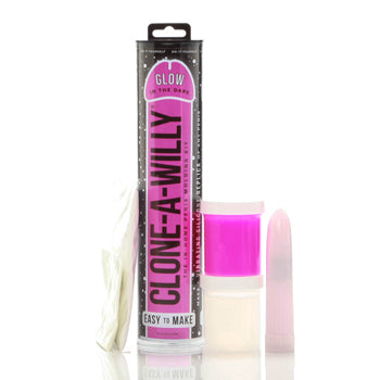 Clone-A-Willy - Neon bleikur (Glow in the Dark)