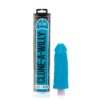 Clone-A-Willy - Neon blár (Glow in the Dark)