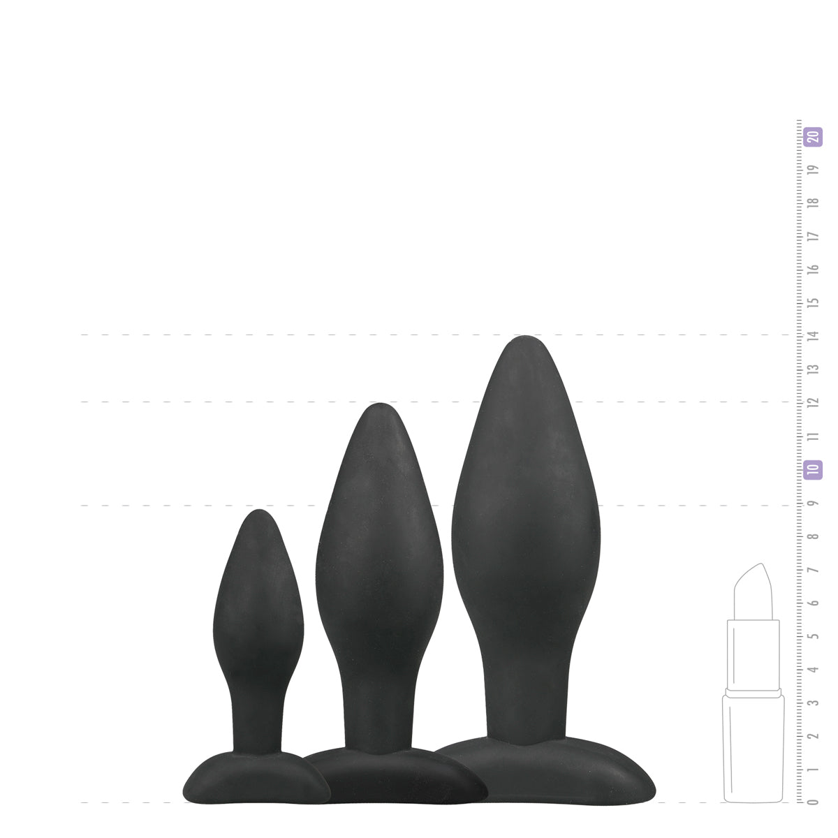 Sílikon Buttplug Sett
