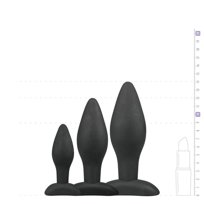 Sílikon Buttplug Sett