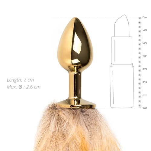 Fox Tail Buttplug - Brúnt